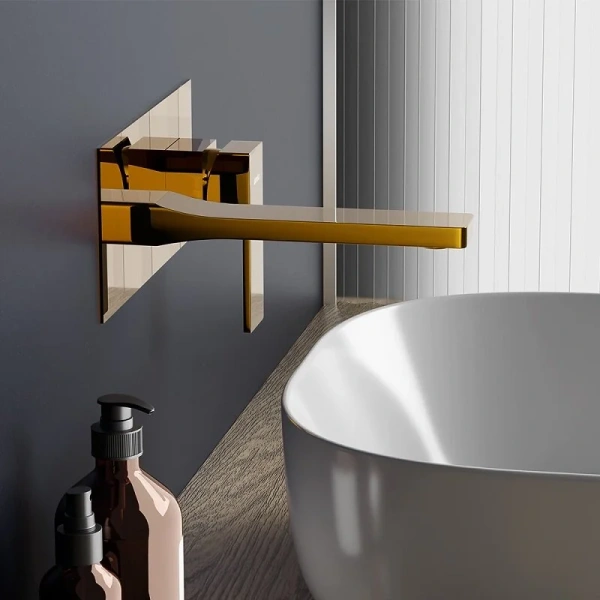 Смеситель для раковины Damixa Gala золото 530260600 (детальная фотография), современные, hi-tech