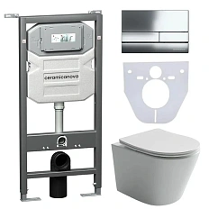 Унитаз с инсталляцией Ceramicanova Balearica CN6000_1002 с сиденьем микролифт