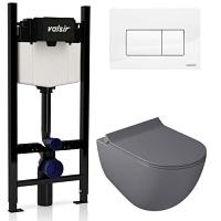 Унитаз с инсталляцией Valsir Dream клавиша белая