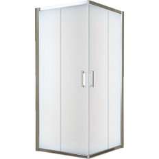 Душевой уголок профиль глянцевый хром стекло сатин Vegas-glass