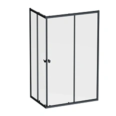 Душевой уголок Am.Pm Sunny 120x80 см черный матовый