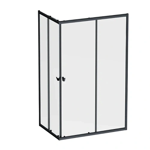 Душевой уголок Am.Pm Sunny 120x80 см черный матовый - фото 2