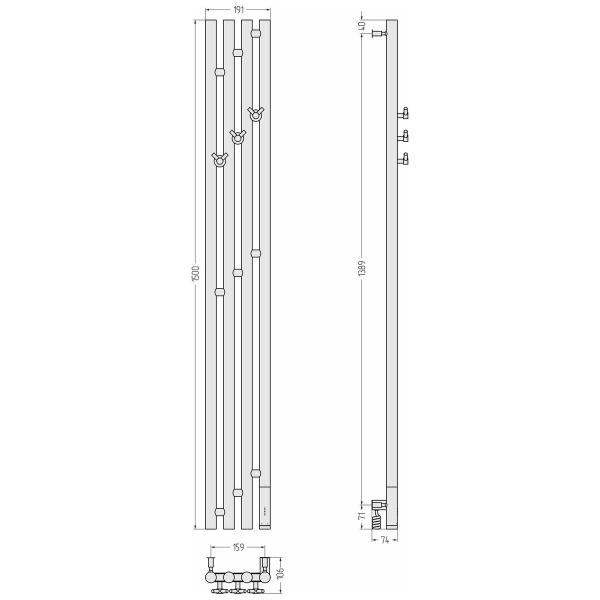 Схема (детальная фотография), матовый хром
