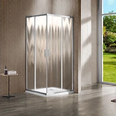 Душевой уголок Vincea Garda 120х120 см профиль хром, стекло шиншилла