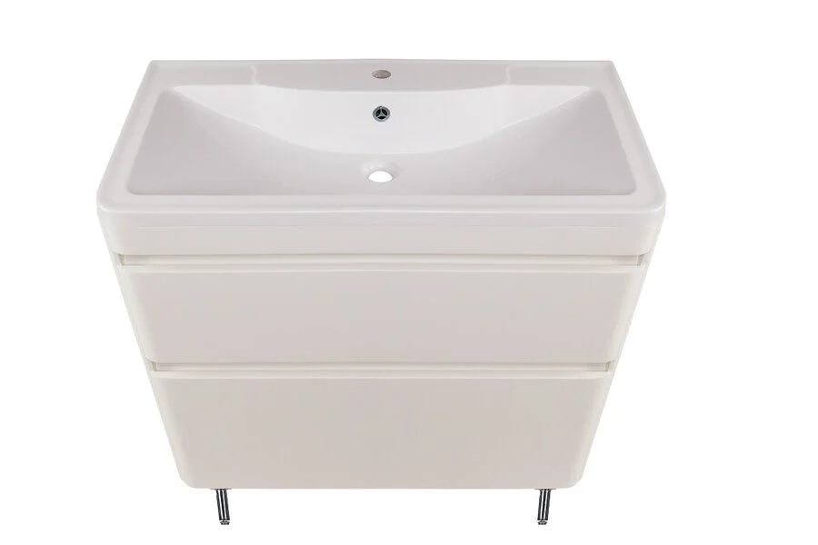 Тумба под раковину напольная Style Line Атлантика 90 см белая СС-00002212 (детальная фотография), современная, hi-tech