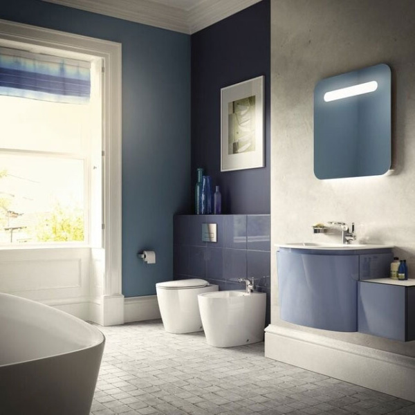 Биде напольное Ideal Standard Dea приставное T509901 (детальная фотография), современные, hi-tech