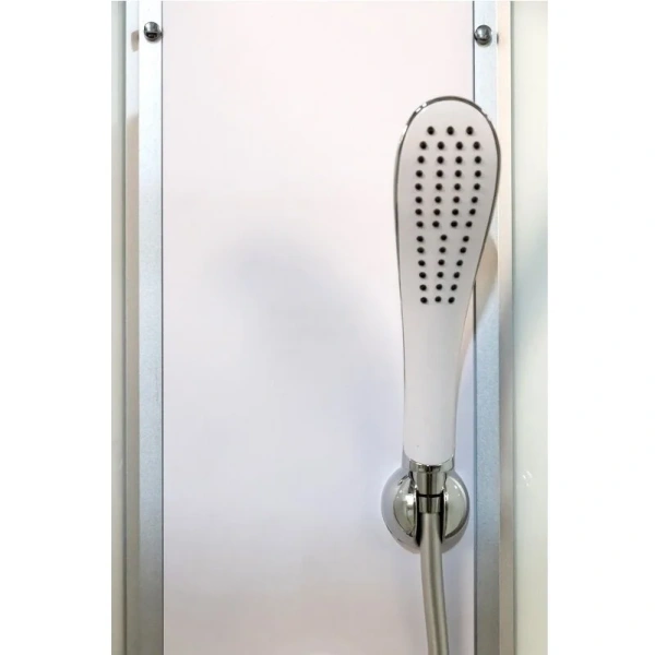 Душевая кабина Deto L 100x100 см угловая L910NGM (детальная фотография), со стеклянными задними стенками