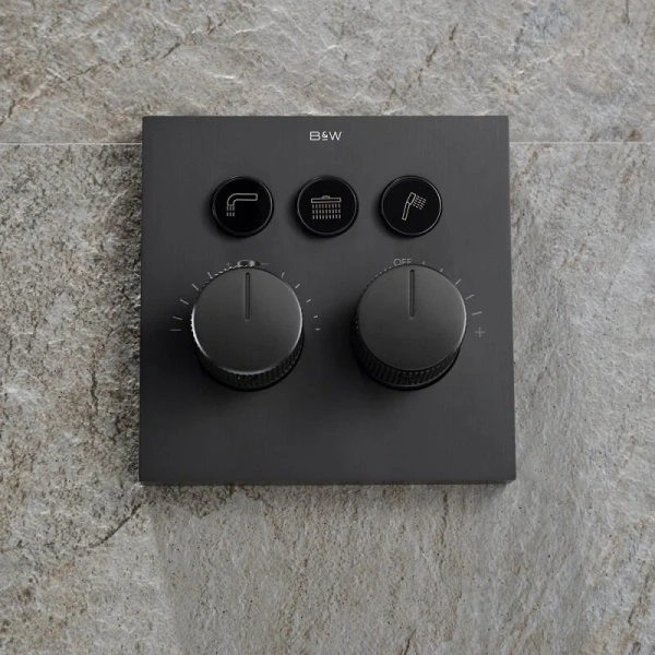 Душевой комплект Black&White Universe оружейная сталь 7567GM (детальная фотография), другие