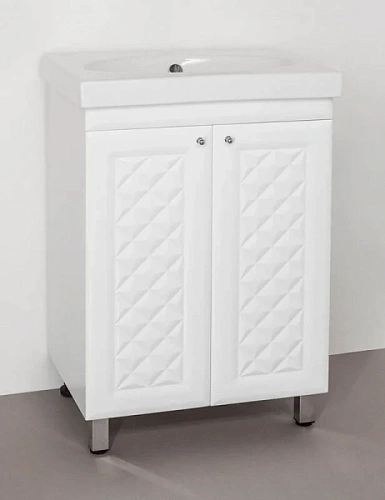 Тумба под раковину напольная Style Line Канна 57 см белая - фото 1