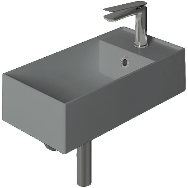 Раковина Simas Agile 50 см правая, Cemento Matt AG50 cemento matt*1 (детальная фотография)