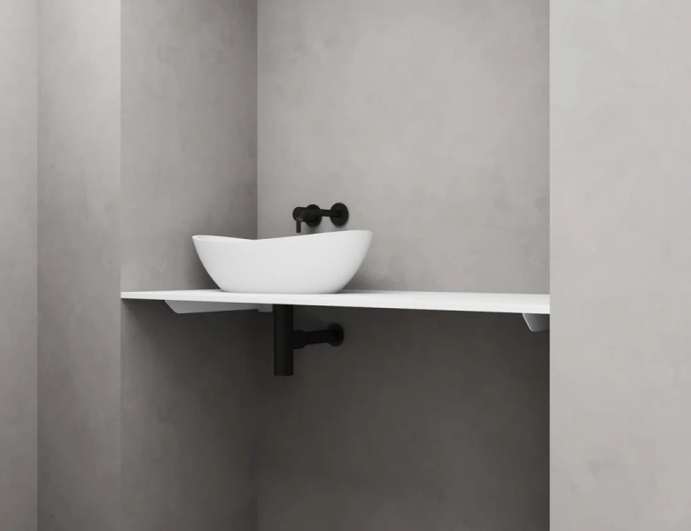 Раковина Salini Noemi 56 см глянцевая 1101103G (детальная фотография), накладные (на столешницу), пристенные