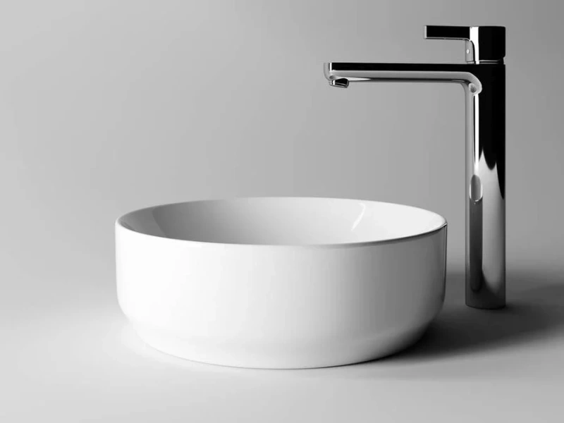 Раковина Ceramica Nova Element 35,5 см белая CN6005 (детальная фотография), накладные (на столешницу), пристенные