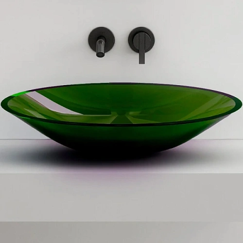 Раковина Abber Kristall 53 см зеленая - фото 2
