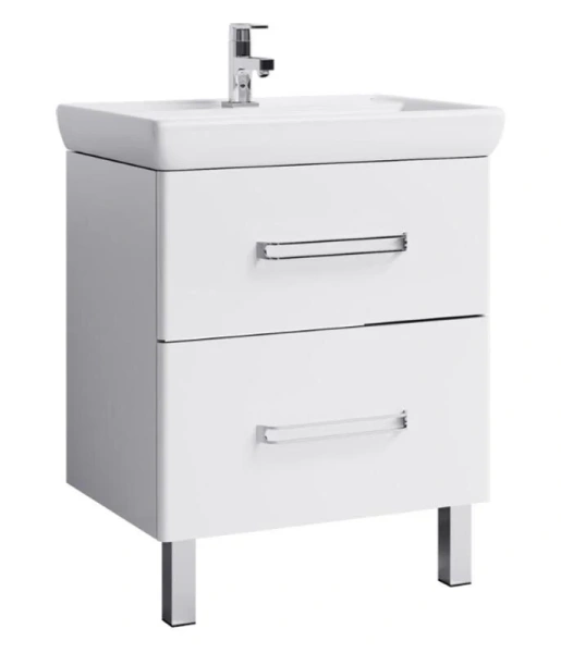 Тумба под раковину напольная Aqwella Нео 80 см белая NEO0108 (детальная фотография)