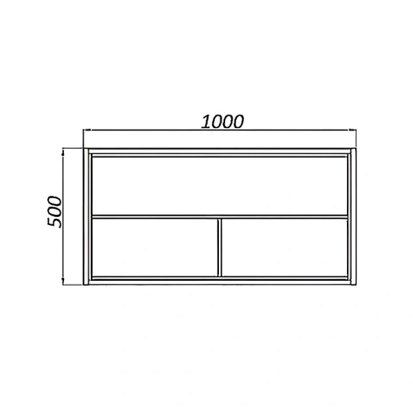 Тумба под раковину подвесная Акватон Брук 100 см открытая, дуб латте 1A201601BCDL0 (детальная фотография), нет в наличии