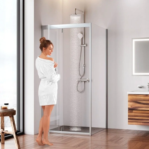 Душевой уголок Am.Pm Gem W90G-404-090MT 90x90 см с распашной дверью (детальная фотография), другие