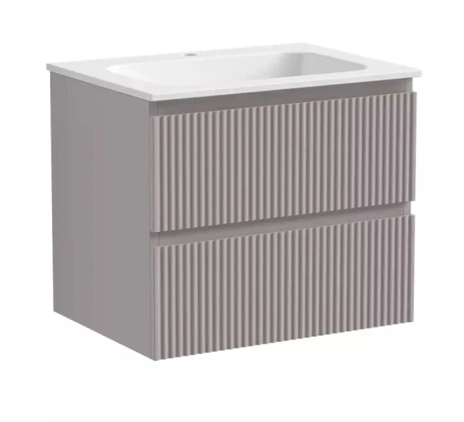 Тумба под раковину подвесная Sancos Snob R 60 см doha soft SNR60SM (детальная фотография)