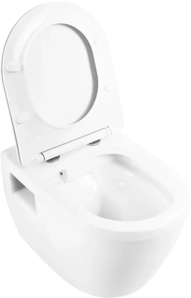 Унитаз подвесной BelBagno Loto безободковый BB070CHR/SC (детальная фотография), недорогие, безободковые, сиденье с микролифтом , с антивсплеском index_1