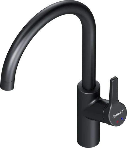 Смеситель для кухни Damixa Eclipse черный DX310720300 (детальная фотография), на мойку, на столешницу