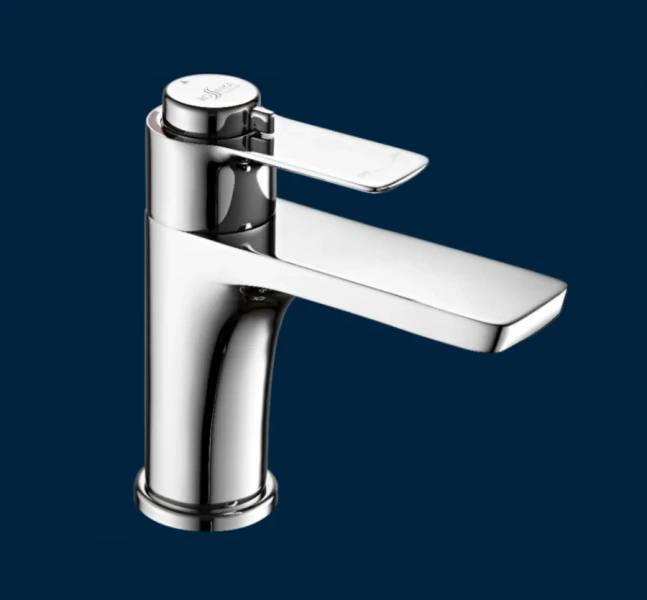 Смеситель для раковины Rossinka термостатический RS50-11 (детальная фотография), современные, hi-tech