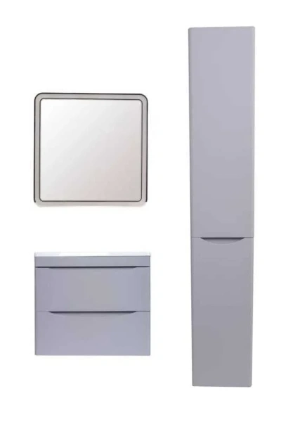 Тумба под раковину подвесная Style Line Бергамо 60 см серая СС-00002317 (детальная фотография), 60 см