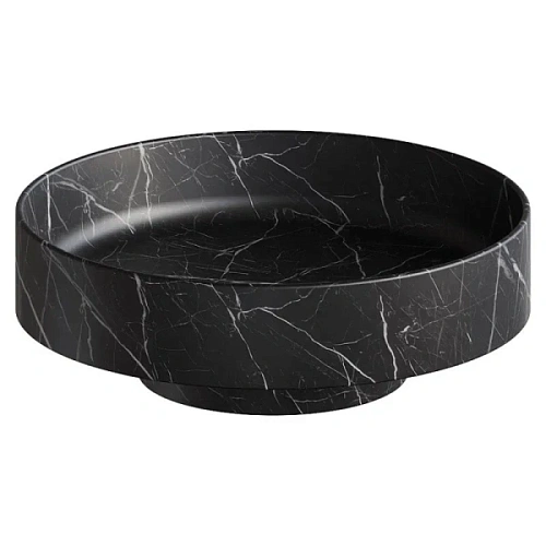 Раковина Boheme Corian 40 см nero marquina - фото 6