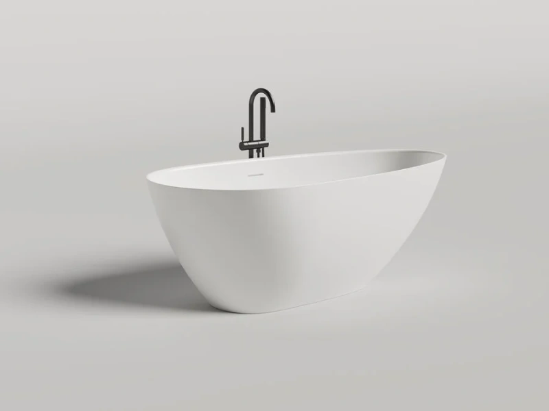 Ванна из искусственного камня Salini Paola 172х83 см белая 1015104G (детальная фотография), современныe, hi-tech