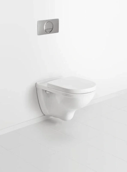 Унитаз подвесной Villeroy & Boch O.novo без грязеотталкивающего покрытия 5660H101 (детальная фотография), без бачка, со скрытым бачком