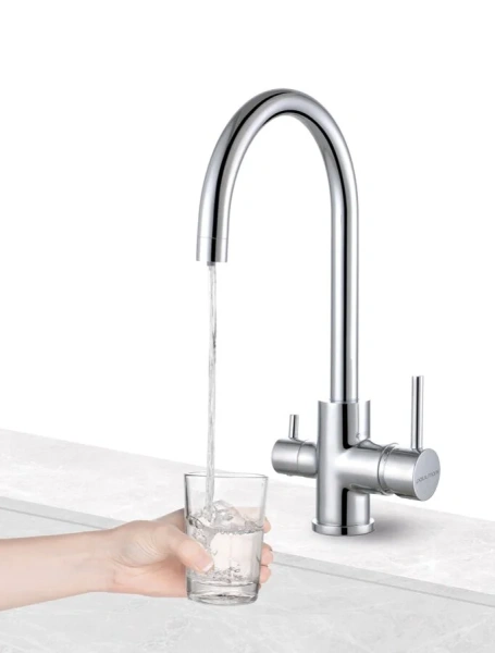 Смеситель для кухни Paulmark Essen золотой Es213211-G (детальная фотография), золото