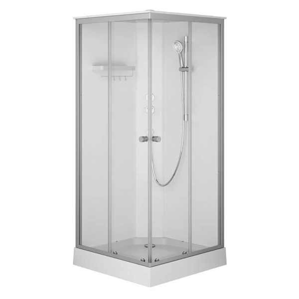 Душевая кабина Am.Pm X-Joy 90x90 см профиль хром стекло прозрачное W94C-403-090MT (детальная фотография)