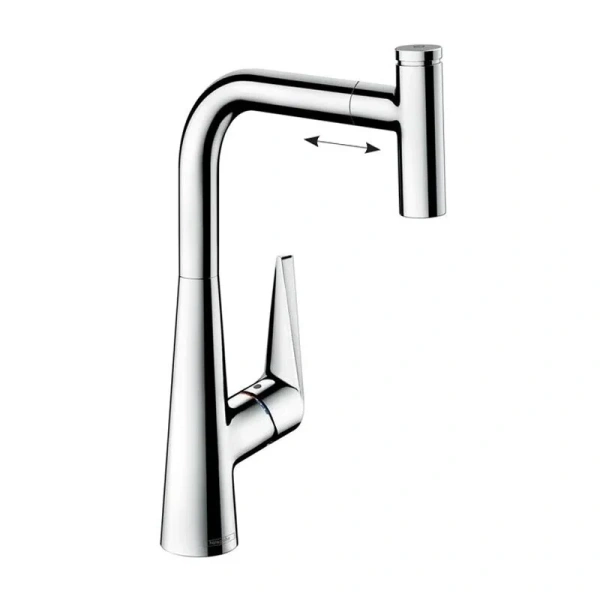 Смеситель для кухни Hansgrohe Talis Select S 72821 с выдвижным изливом (детальная фотография)