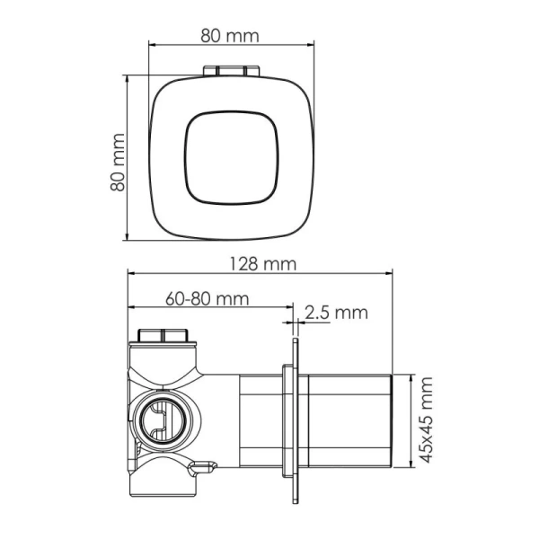 Переключатель потоков WasserKRAFT Saale на 2 выхода A266 (детальная фотография), по запросу