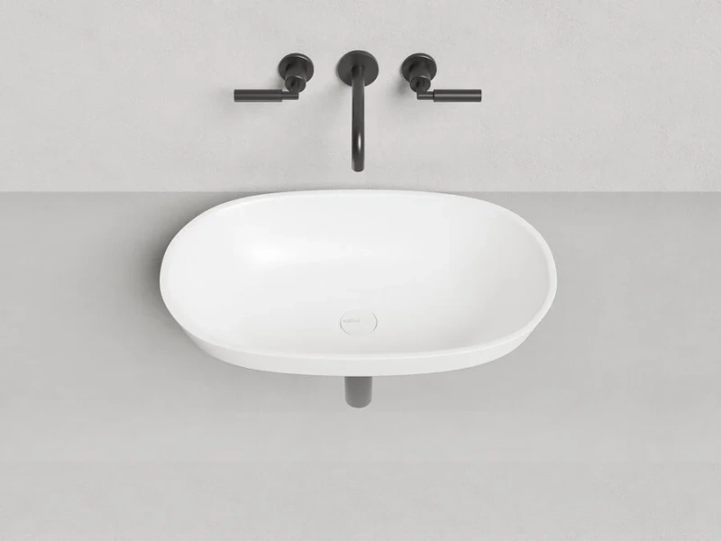 Раковина Salini Marea 01 65 см белая матовая 1802201M (детальная фотография), 65 см