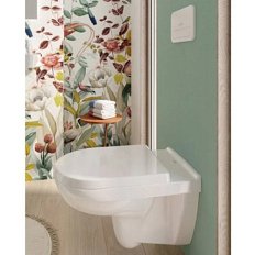 Крышка-сидение с микролифтом Villeroy & Boch O.novo с функцией QuickRelease