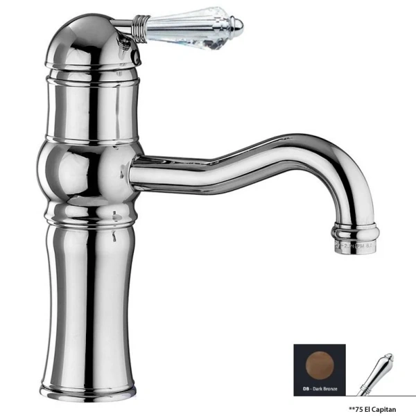 Смеситель для раковины, тёмная бронза, Nicolazzi Classica 3471DB75 (детальная фотография)