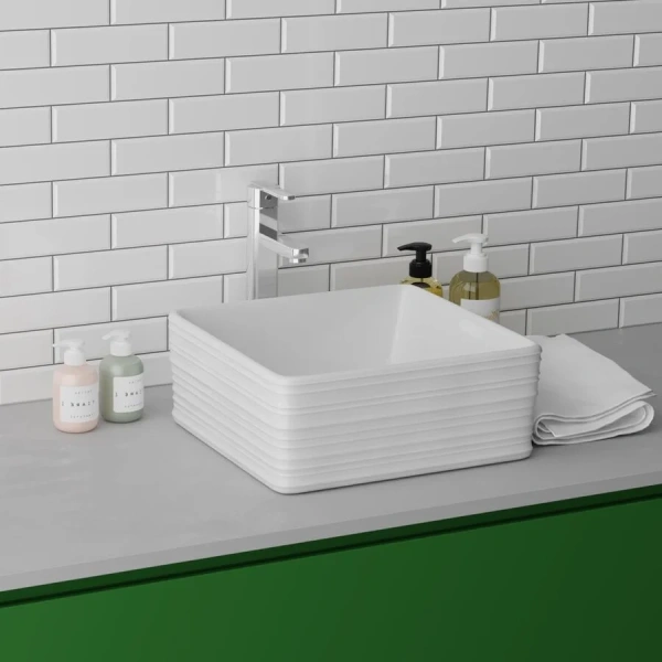 Раковина Grossman GR-3026 39,5 см накладная (детальная фотография), накладные (на столешницу), пристенные