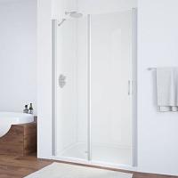 Душевая дверь профиль матовый хром стекло прозрачное Vegas-glass