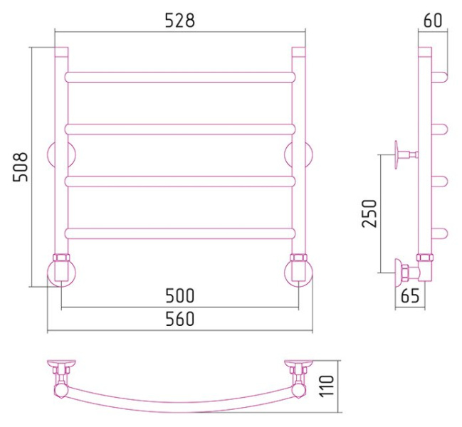 Схема (детальная фотография), хром