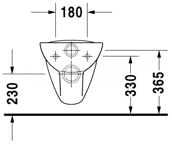 Унитаз подвесной Duravit D-Code с крышкой микролифт SET25350900002-01 (детальная фотография), подвесные, встраиваемые