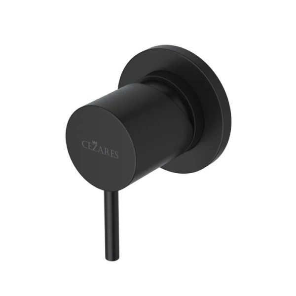 Смеситель для душа Cezares Leaf встраиваемый, черный матовый LEAF-DIM-L-NOP (детальная фотография)