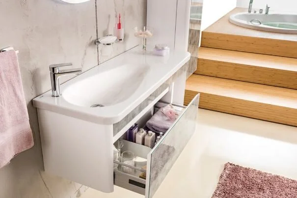 Раковина Creavit Trump 120 см белая TP120-00CB00E-0000 (детальная фотография), большая, прямоугольной формы