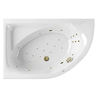 Ванна гидромассажная Excellent Aquarella Ultra 150 x 100 см, левая, белый/бронза, WAEX.ARL15.ULTRA.BR