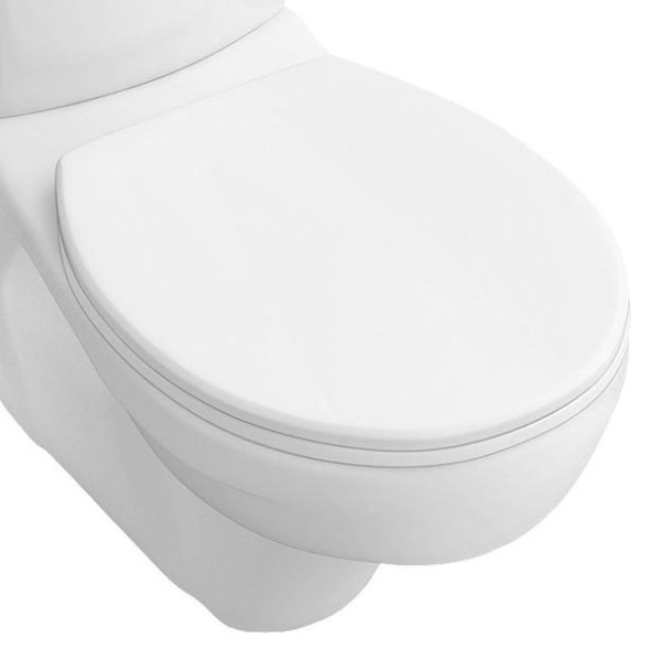 Чаша для унитаза-компакта Villeroy & Boch O.novo с горизонтальным выпуском, альпийский белый 66231001 (детальная фотография)