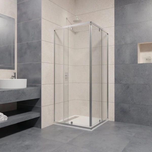 Душевой уголок RGW Passage PA-38 90х90 см стекло прозрачное 06083899-11 (детальная фотография), прямоугольные, квадратные