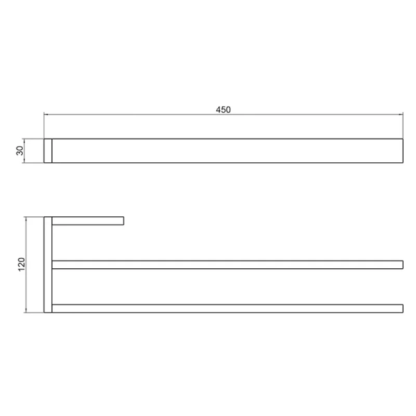 Полотенцедержатель Timo Petruma никель 15252/13 (детальная фотография), настенные
