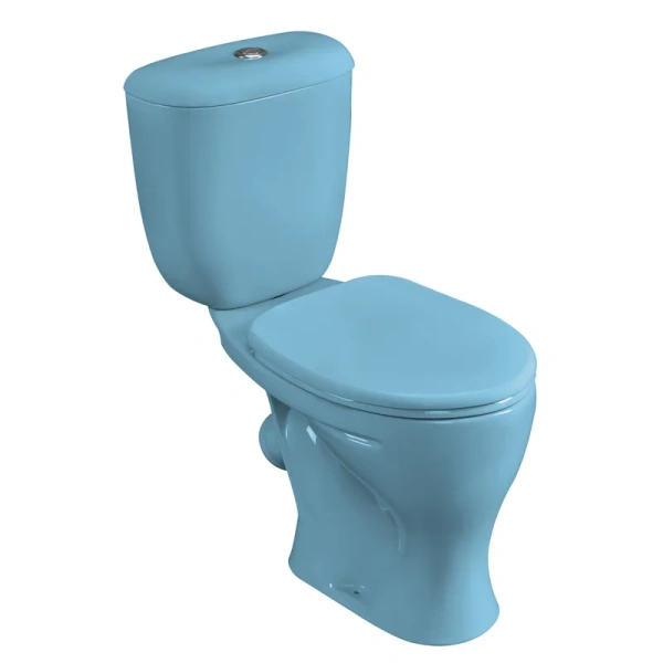 Унитаз компакт Santeri Воротынский голубой 1P4017S0600BF (детальная фотография)