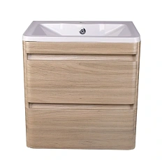 Тумба под раковину подвесная Style Line Атлантика 60 см ясень перламутр