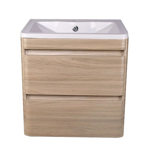 Тумба под раковину подвесная Style Line Атлантика 60 см ясень перламутр - фото 6