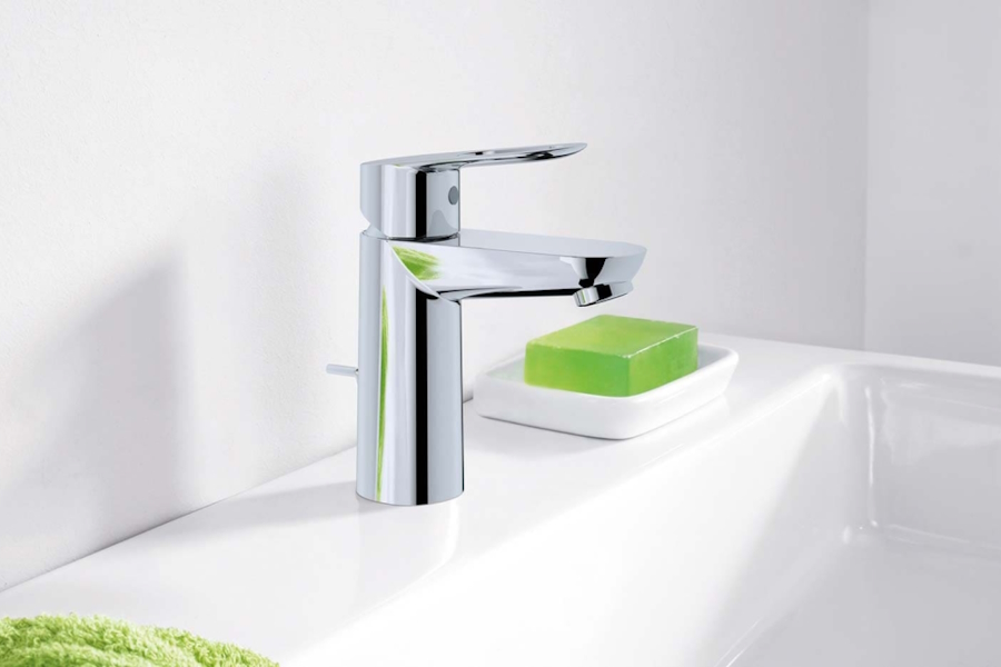 Смеситель для раковины Grohe BauLoop хром 23337000 (детальная фотография), современные, hi-tech