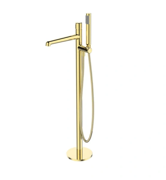 Смеситель для ванны BelBagno Uno с внутренней частью, золото UNO-FMT-ORO (детальная фотография)